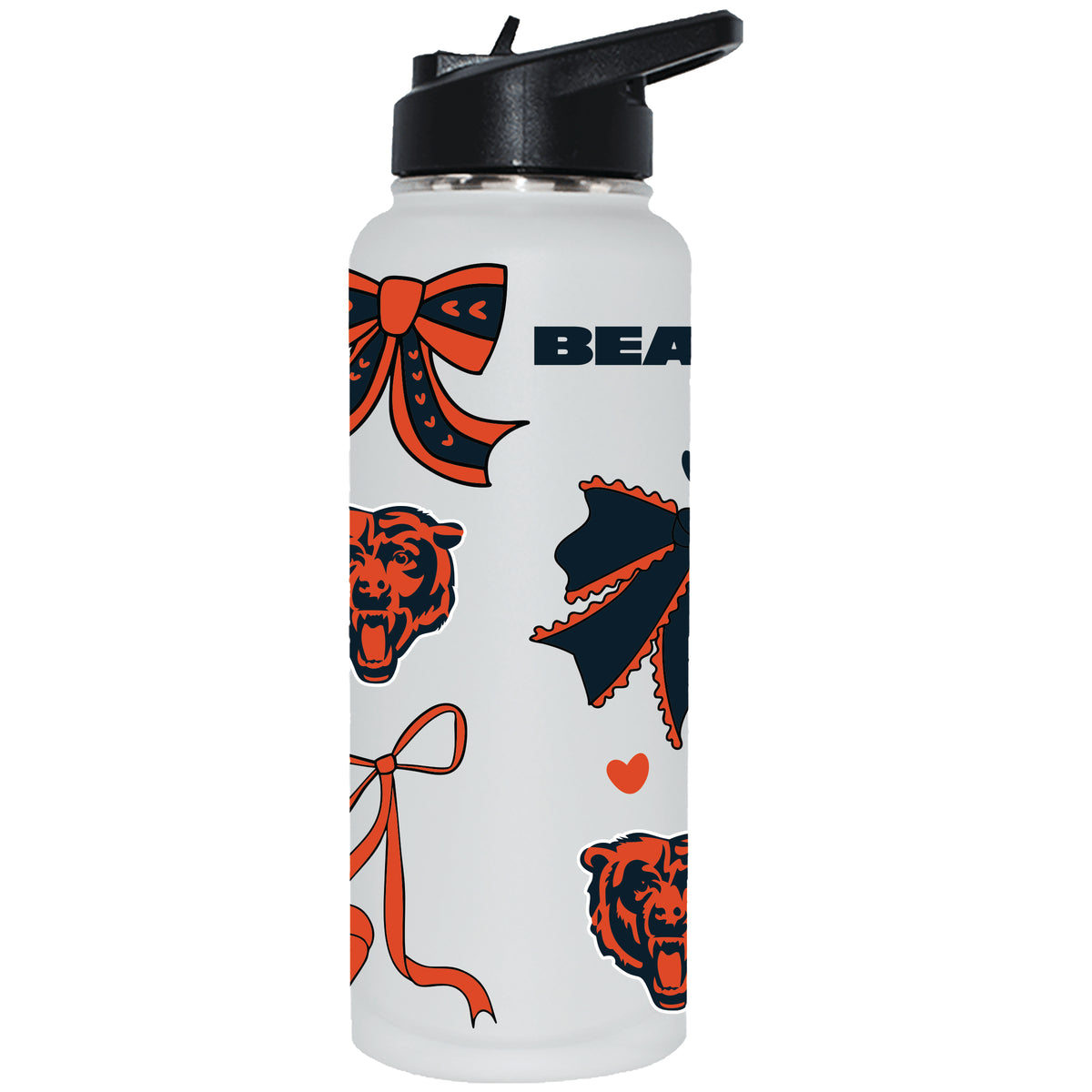  Bears 34oz Bow White Quencher Water Bottle 