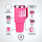 40oz Pink Game Day Tumbler I | Cincinnati Bengals