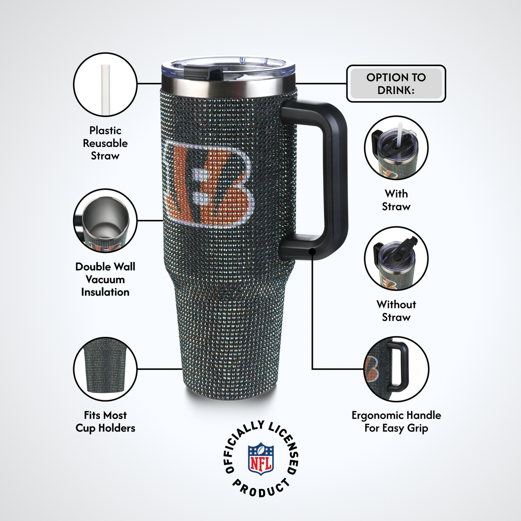 40oz TC Bling Game Day Tumbler I | Cincinnati Bengals