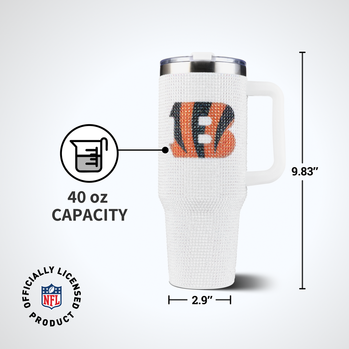 40oz Bling Collosal Tumbler | Cincinnati Bengals