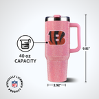 40oz Pink Bling Game Day Tumbler I | Cincinnati Bengals