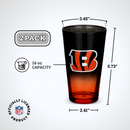 2-Pack Ombre Pint Glasses | Cincinnati Bengals