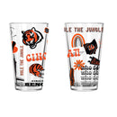 2pk 16oz Pint Glass, DP, Loco Design | Cincinnati Bengals
