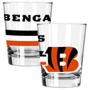 2pk 15oz Old Fashion Glass Big Stripes Design | Cincinnati Bengals