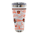 Sketchpad Design 30oz SS Tumbler | Cincinnati Bengals