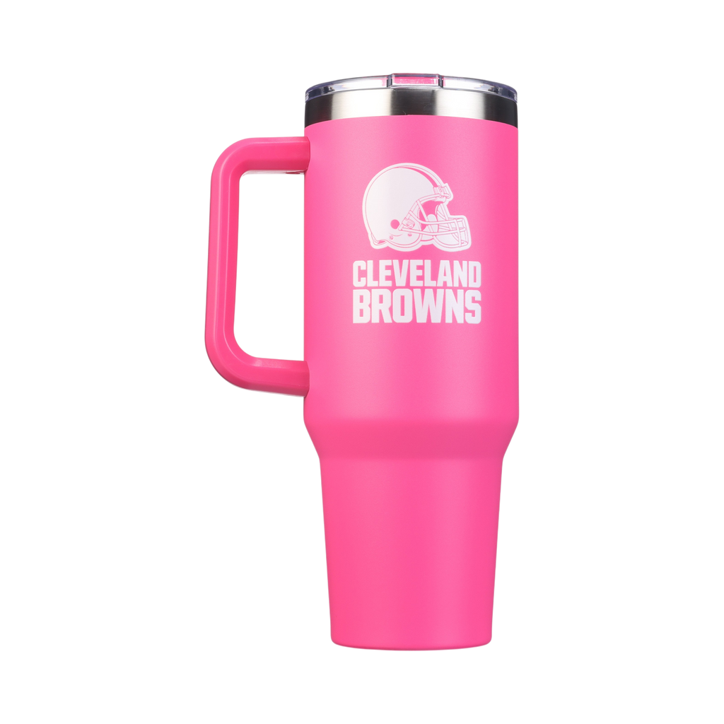 40oz Pink Game Day Tumbler I | Cleveland Browns