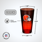 2-Pack Ombre Pint Glasses | Cleveland Browns