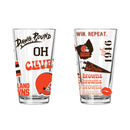 2pk 16oz Pint Glass, DP, Loco Design | Cleveland Browns