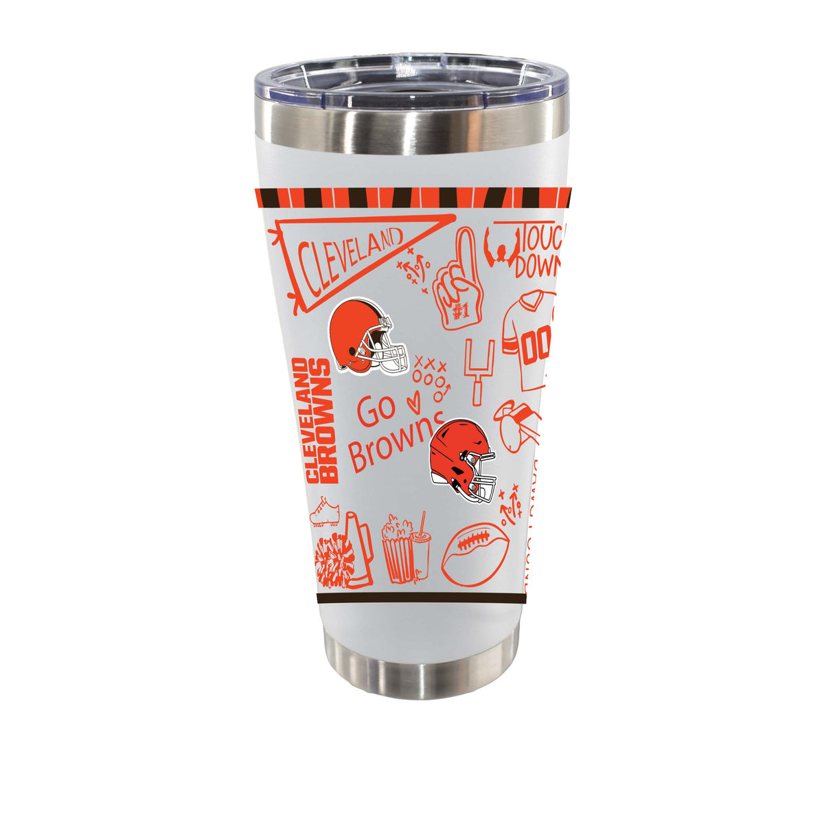Sketchpad Design 30oz SS Tumbler | Cleveland Browns