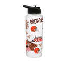 34oz Quencher Bottle, DP, Flowers Design | Cleveland Browns