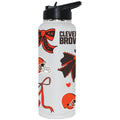  Browns 34oz Bow White Quencher Water Bottle 