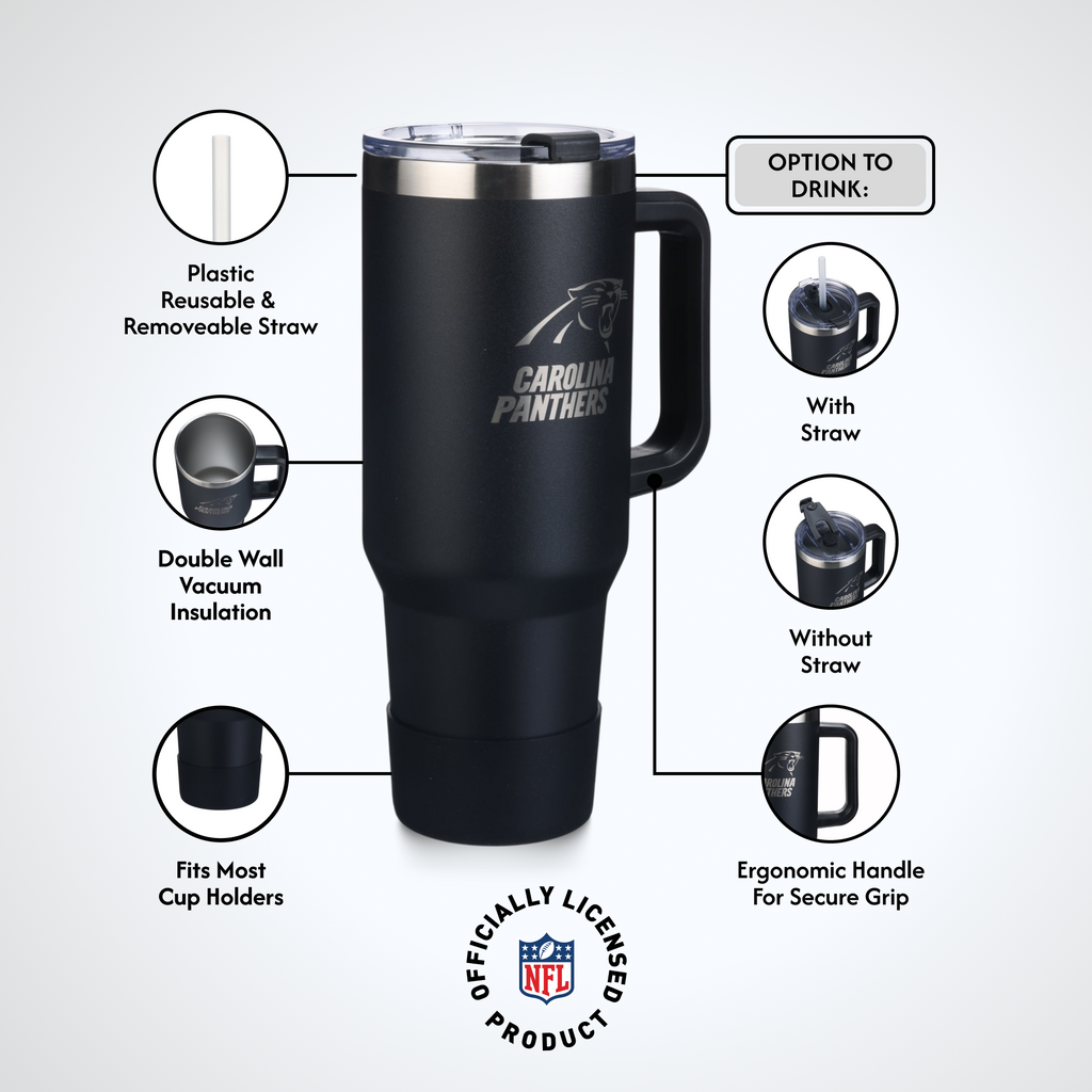 40 OZ Game Day Tumbler I | Carolina Panthers