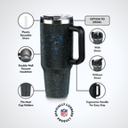 40oz TC Bling Game Day Tumbler I | Carolina Panthers