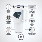 40oz Bling Collosal Tumbler | Carolina Panthers