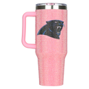 40oz Pink Bling Game Day Tumbler I | Carolina Panthers