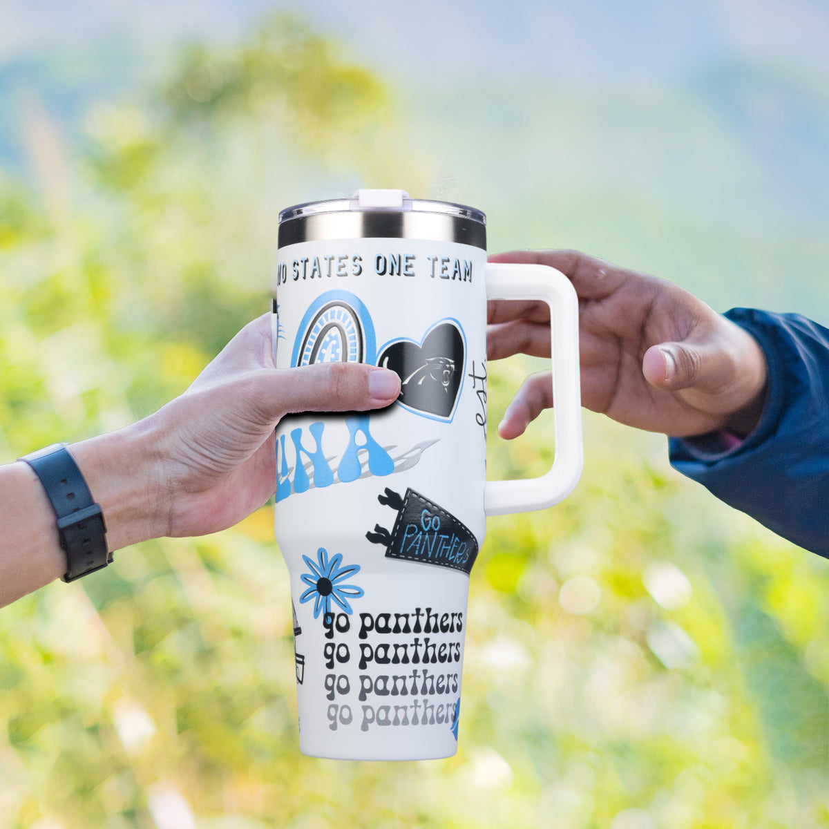 40oz Team Spirit Game Day Tumbler I | Carolina Panthers