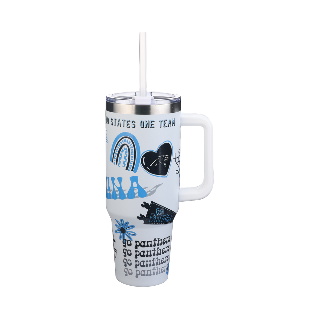 40oz Team Spirit Game Day Tumbler I | Carolina Panthers
