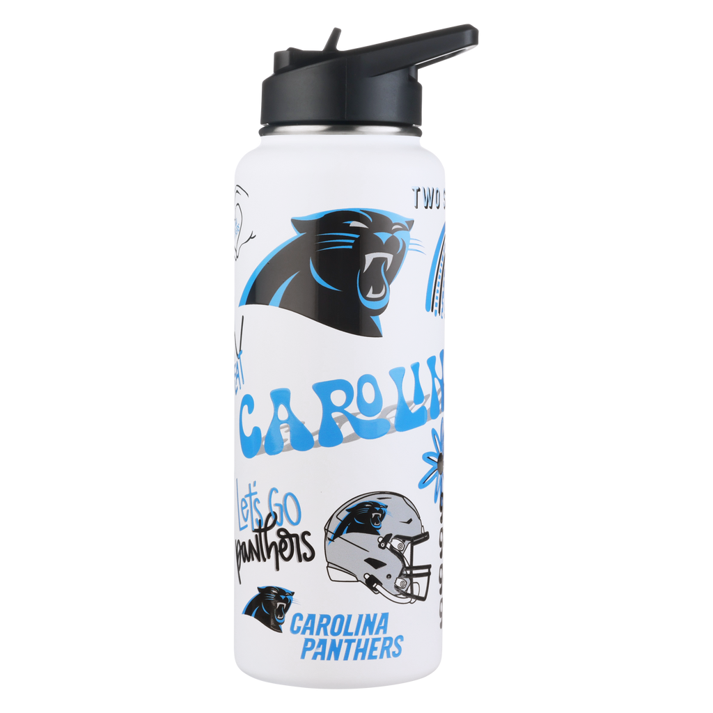 34oz Team Spirit Water Bottle I | Carolina Panthers