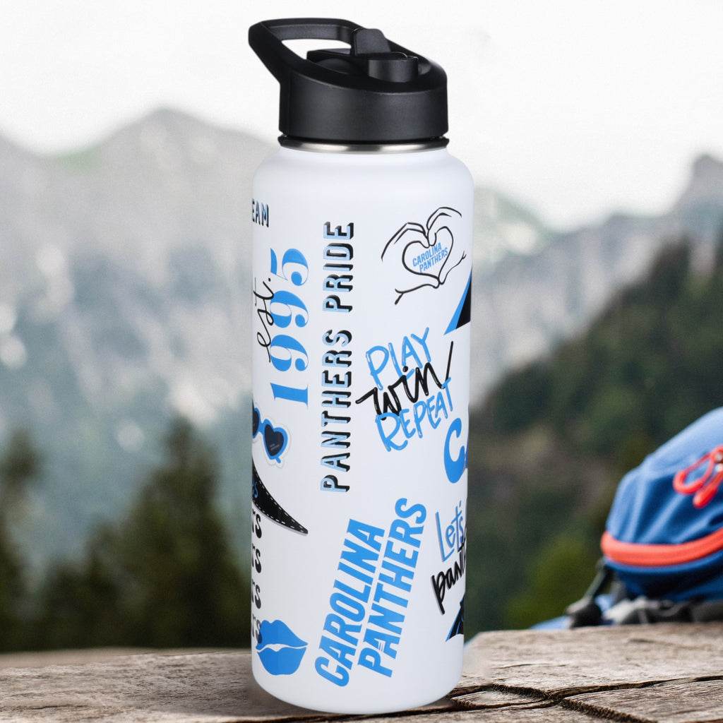 34oz Team Spirit Water Bottle I | Carolina Panthers