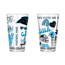 2pk 16oz Pint Glass, DP, Loco Design | Carolina Panthers