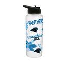 34oz Quencher Bottle, DP, Flowers Design | Carolina Panthers