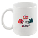 11oz White Mug, Super Bowl 59, Chiefs vs. Eagles, 2025