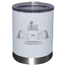 12oz White Lowball Tumbler, Etched, Super Bowl 59, Chiefs vs. Eagles, 2025