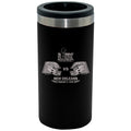 12oz Black Slim Can Holder, Etched, Super Bowl 59, Chiefs vs. Eagles, 2025