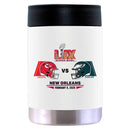 12oz White Can Holder, Direct Print, Super Bowl 59, Chiefs vs. Eagles, 2025