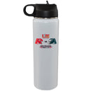 22oz White Water Bottle, Direct Print, Super Bowl 59, Chiefs vs. Eagles, 2025