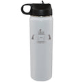 22oz White Water Bottle, Etched, Super Bowl 59, Chiefs vs. Eagles, 2025