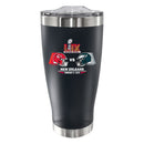 20oz Black Tumbler, Direct Print, Super Bowl 59, Chiefs vs. Eagles, 2025