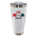 20oz White Tumbler, Direct Print, Super Bowl 59, Chiefs vs. Eagles, 2025