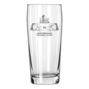 16oz Pub Pilsner Glass, Etched, Super Bowl 59, Chiefs vs. Eagles, 2025