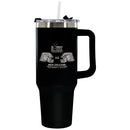 40oz Black Colossal Tumbler, Etched, Super Bowl 59, Chiefs vs. Eagles, 2025