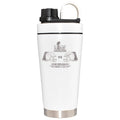 22oz White Beverage Blender Bottle, Etched, Super Bowl 59, Chiefs vs. Eagles, 2025