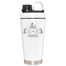 22oz White Beverage Blender Bottle, Etched, Super Bowl 59, Chiefs vs. Eagles, 2025