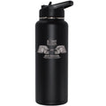 34oz Black Quencher Bottle, Etched, Super Bowl 59, Chiefs vs. Eagles, 2025