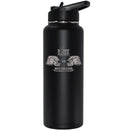 34oz Black Quencher Bottle, Etched, Super Bowl 59, Chiefs vs. Eagles, 2025