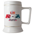 28oz Ceramic Stein, Super Bowl 59, Chiefs vs. Eagles, 2025
