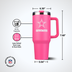40oz Pink Game Day Tumbler I | Dallas Cowboys