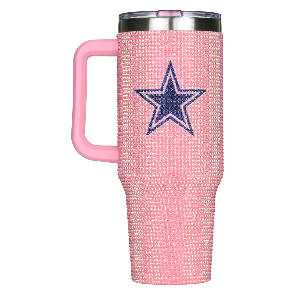 40oz Pink Bling Game Day Tumbler I | Dallas Cowboys