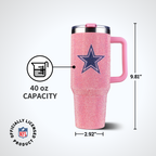 40oz Pink Bling Game Day Tumbler I | Dallas Cowboys