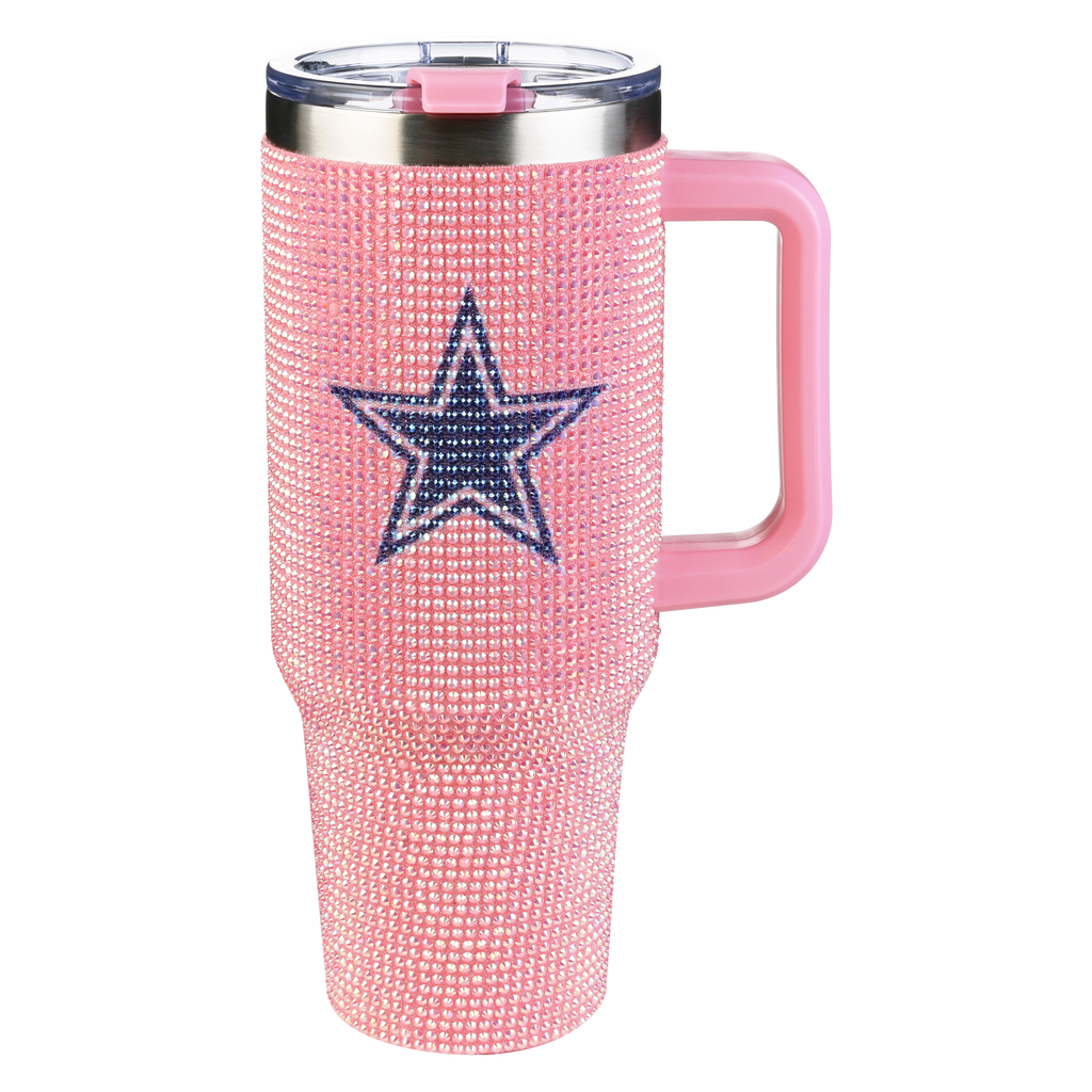 40oz Pink Bling Game Day Tumbler I | Dallas Cowboys