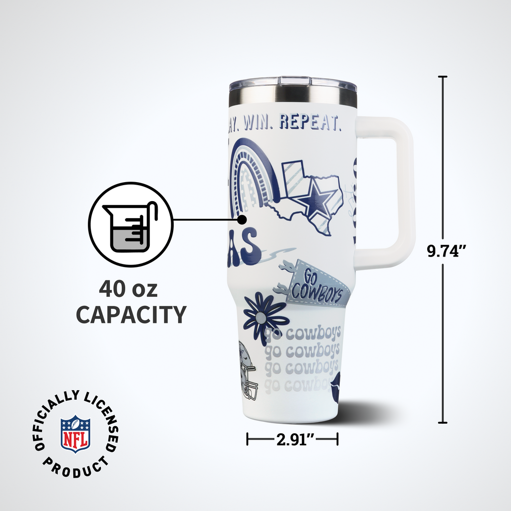 40oz Team Spirit Game Day Tumbler I | Dallas Cowboys