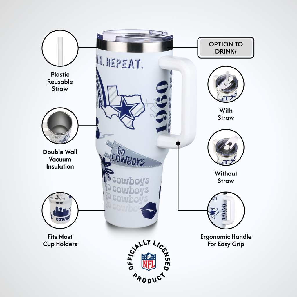 40oz Team Spirit Game Day Tumbler I | Dallas Cowboys