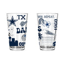 2pk 16oz Pint Glass, DP, Loco Design | Dallas Cowboys