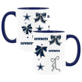  Cowboys 2pk 15oz Bow Coffee Mug 