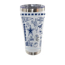 Sketchpad Design 30oz SS Tumbler | Dallas Cowboys