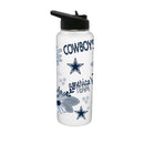34oz Quencher Bottle, DP, Flowers Design | Dallas Cowboys